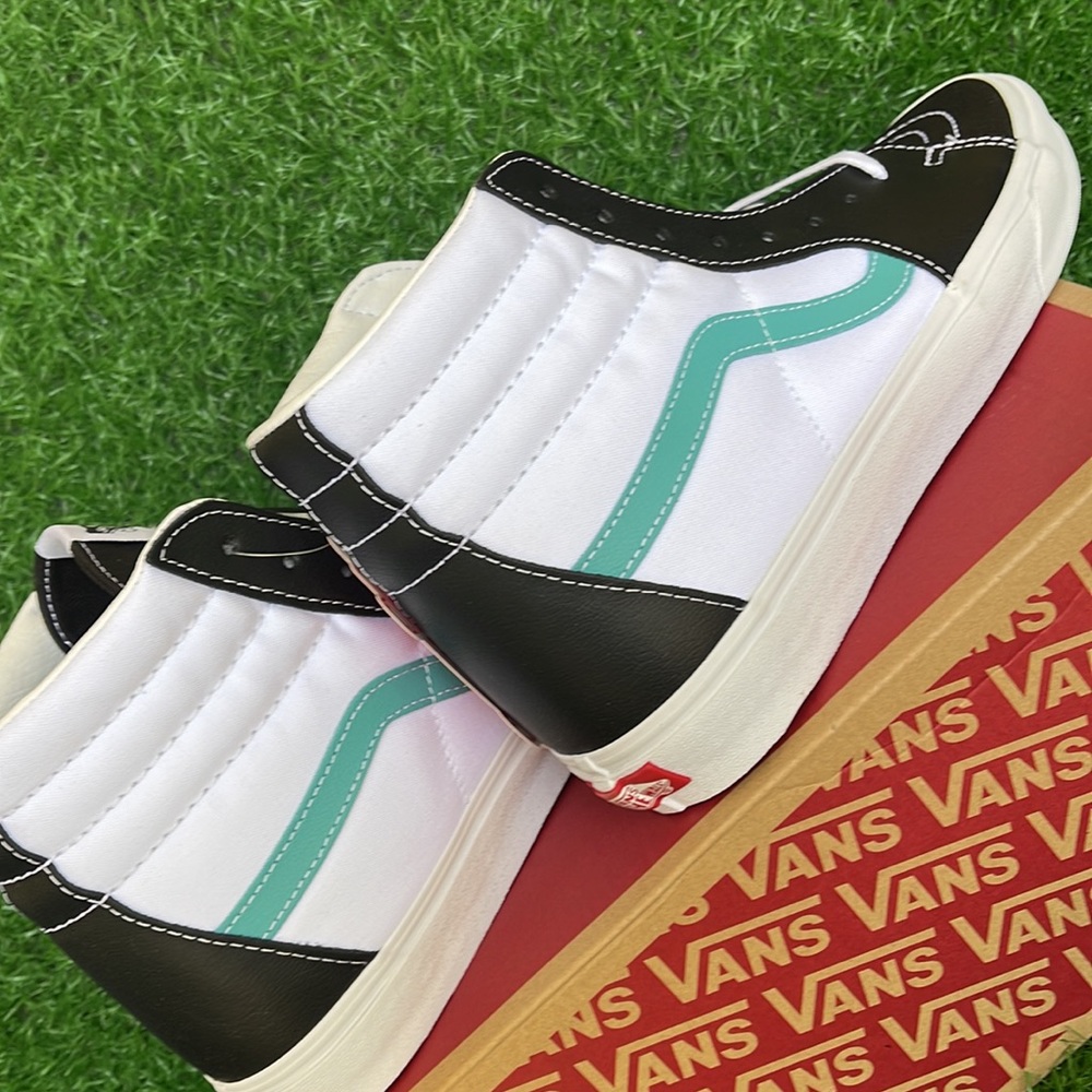 Vans Sk8-Hi Classic Sport Black/True White Leather Womens sneakers - Picture 15 of 16